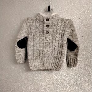 Toddler Boy Little Lad Cable Knit Sweater   Size 12M
